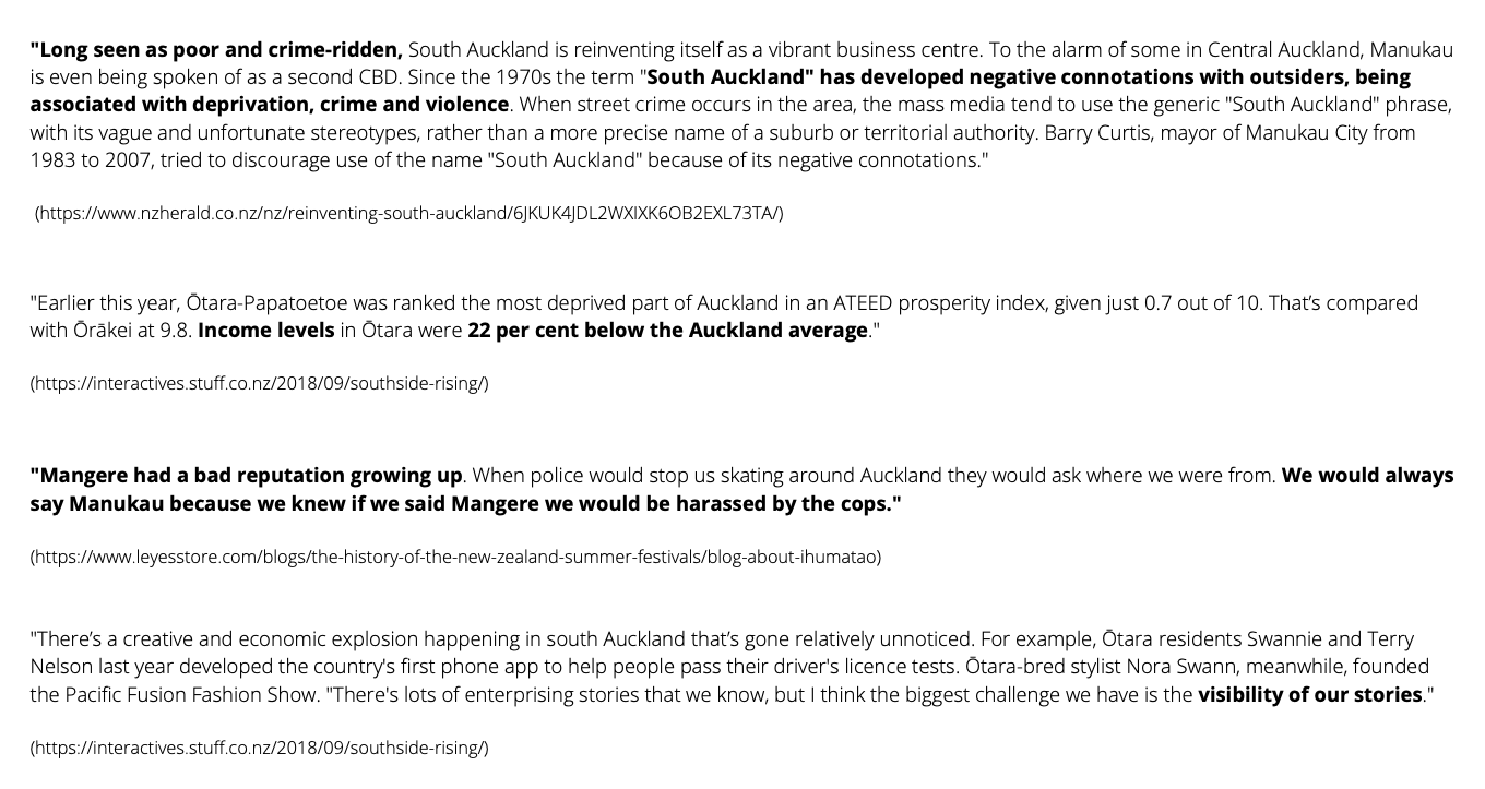 South Auckland Research Detail